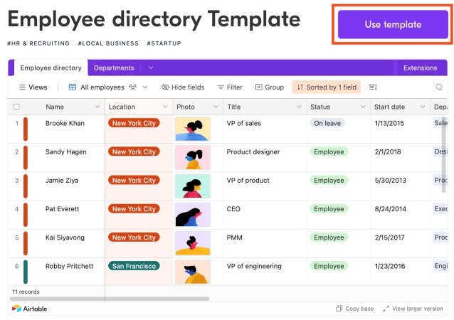 Les Composantes Clés d'Airtable