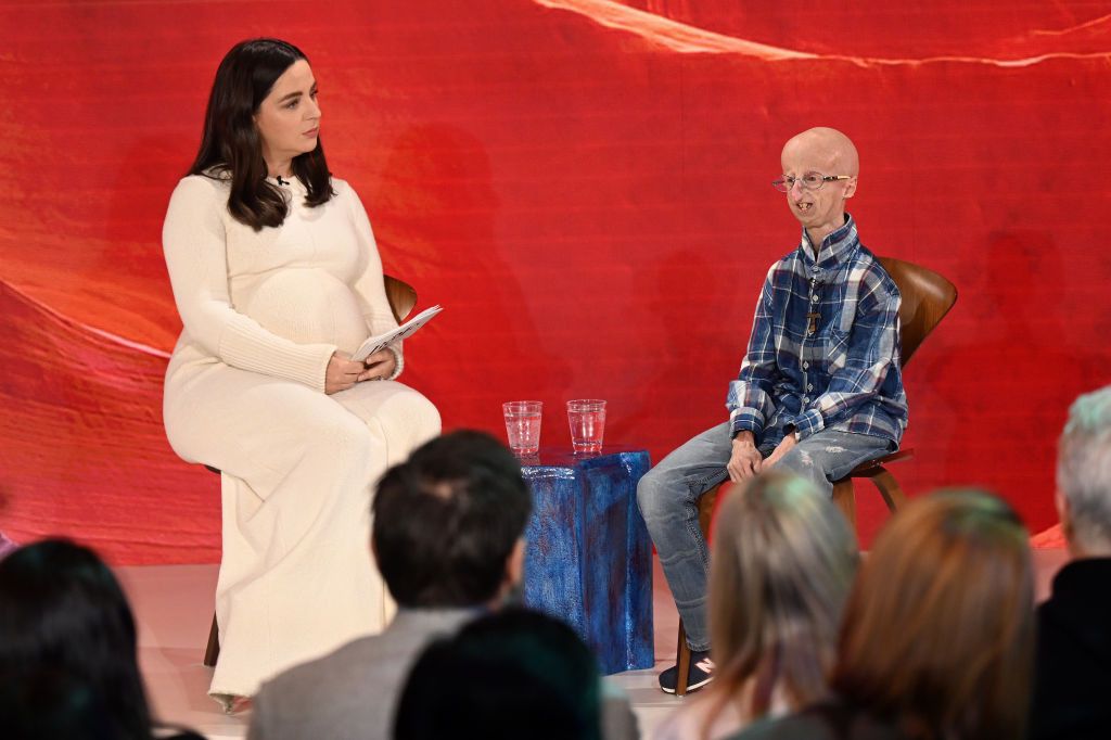 Sammy Basso lors d'une apparition à la télévision à Chipping Norton, Angleterre, en novembre 2023.