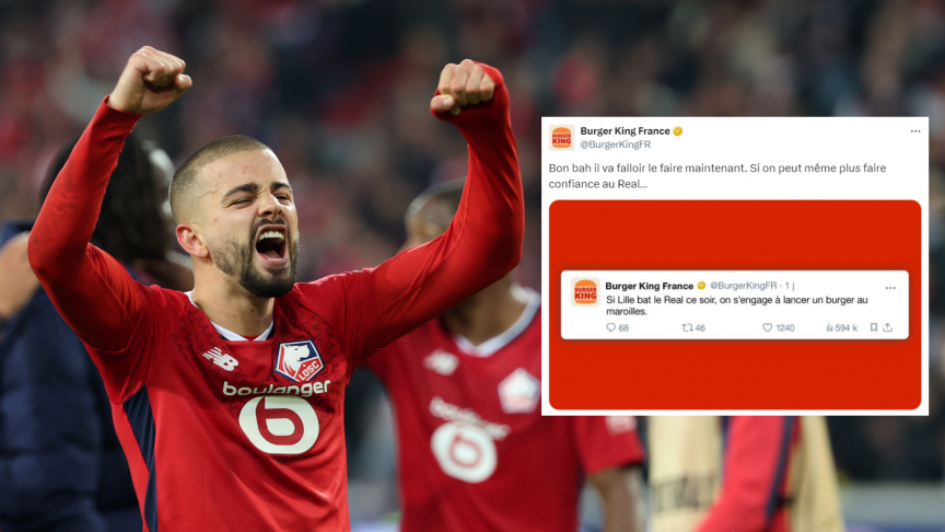 Après la victoire du LOSC contre le Real Madrid, Burger King va lancer un burger au maroilles.