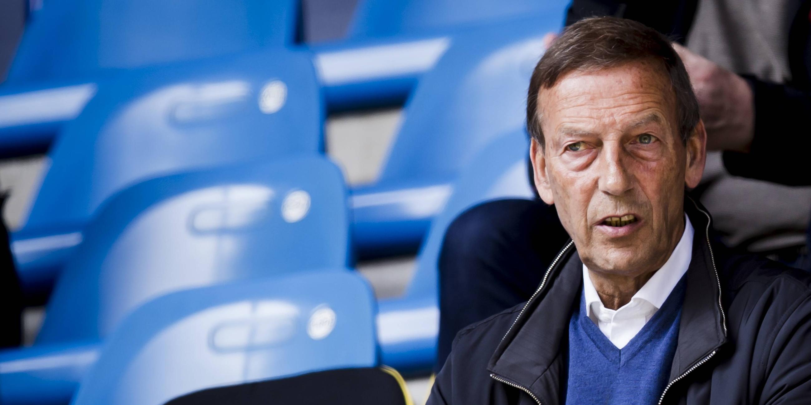 Johan Neeskens en tant que spectateur au match de Vitesse Arnheim