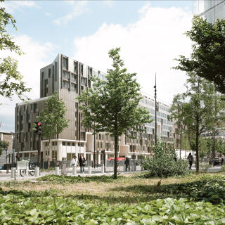 La Métropolitaine, Ignacio Prego Architectures et Thibaud Babled Architectures, à Paris. La Métropolitaine, Ignacio Prego Architectures et Thibaud Babled Architectures, dans la ZAC Clichy Batignolles, à Paris.