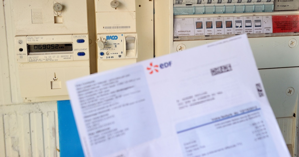 Une facture EDF, photo d'illustration.