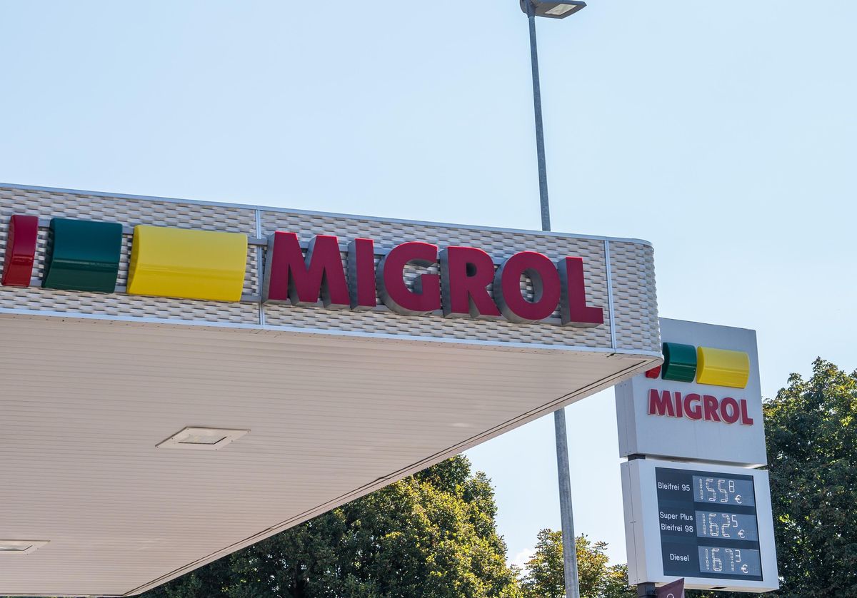 La Migrol-Tankstelle à Zürich