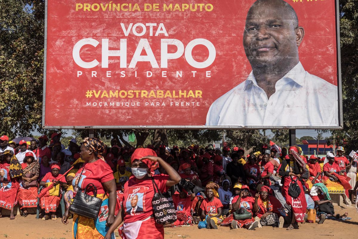 Un événement de campagne de Daniel Chapo à Machava le 6 octobre 2024.