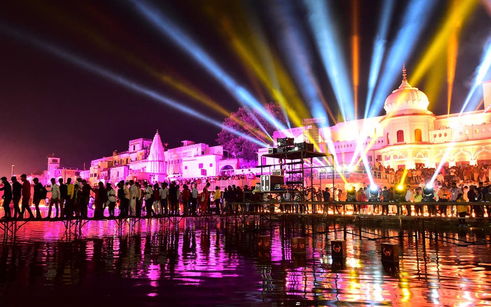 Célébration de Diwali en Inde