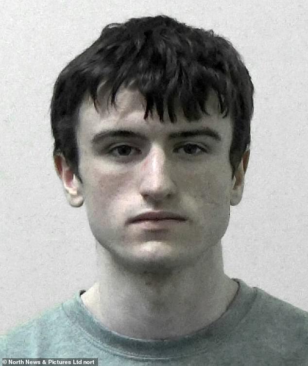 Teen killer Logan Macphail, 17, has been unmasked for the first time after he stabbed Holly