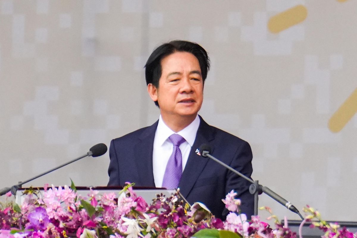 Le président taïwanais Lai Ching-te lors des célébrations de la fête nationale à Taipei, le 10 octobre 2024.