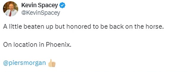 Légende de Spacey sur sa photo