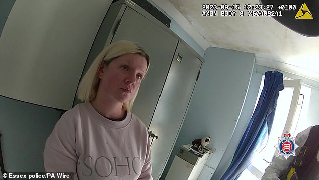 Vidéo de caméra corporelle lors de l'arrestation de Virginia McCullough.