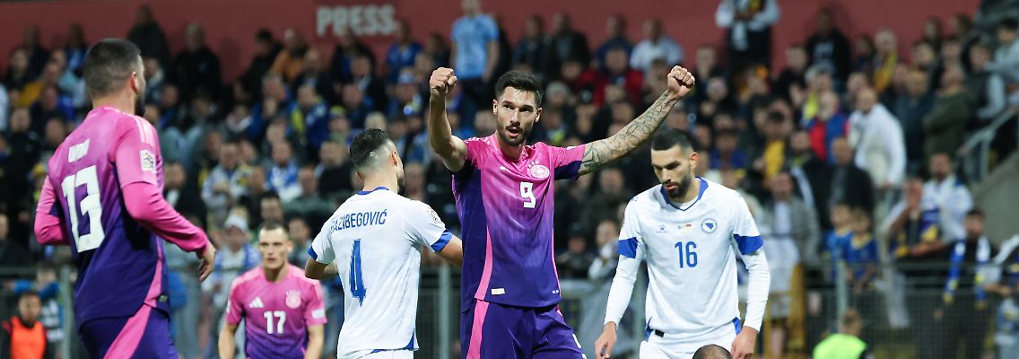 L'équipe allemande s'impose en Bosnie-Herzégovine But de l'équipe allemande