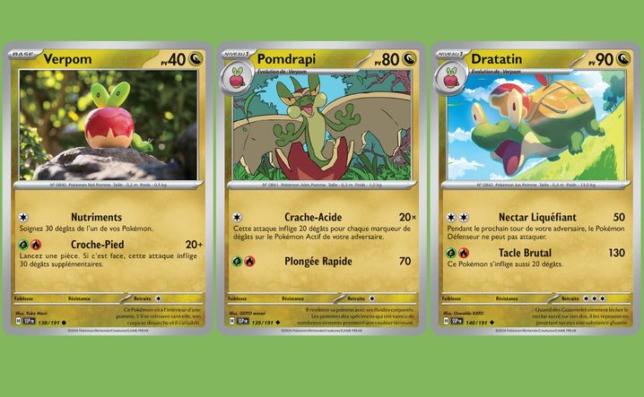 Trois nouvelles cartes Pokémon de l'extension « Étincelles déferlantes »