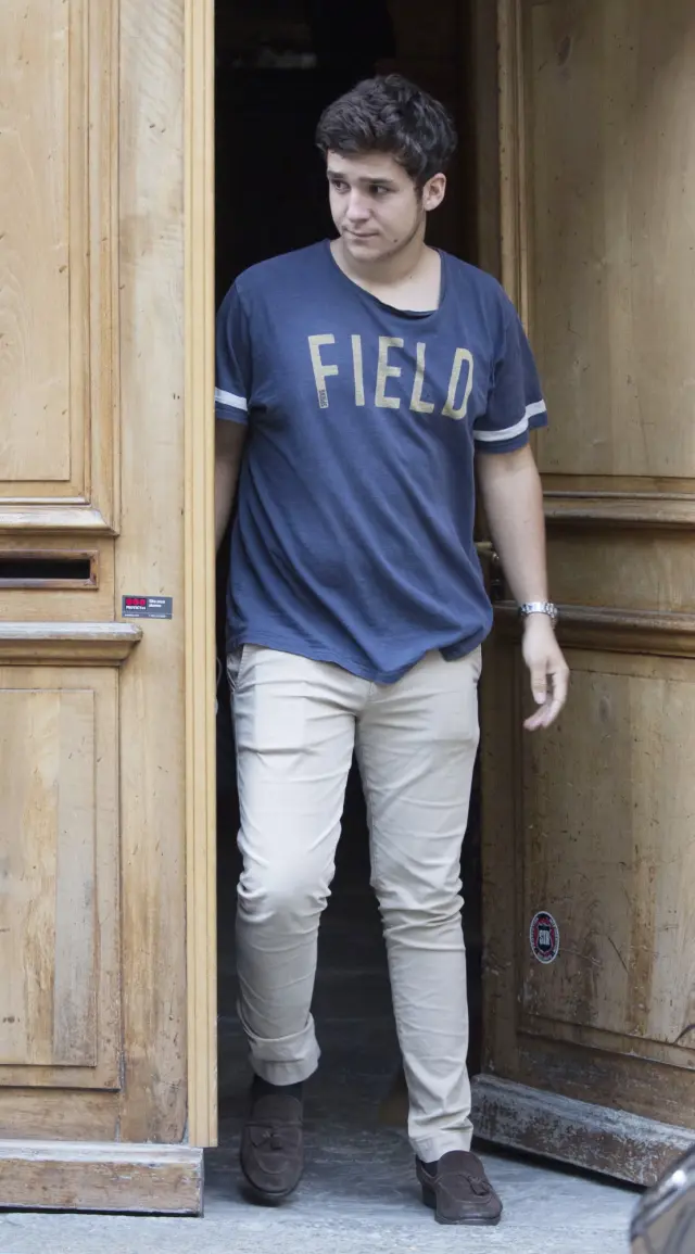 Felipe Juan Froilan de Marichalar visitant à son cousin Juan Valentín Urdangarin