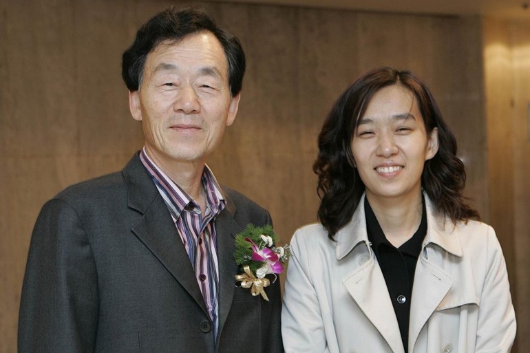 Han Kang avec son père Han Seung-won