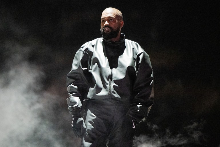 Kanye West sur scène.
