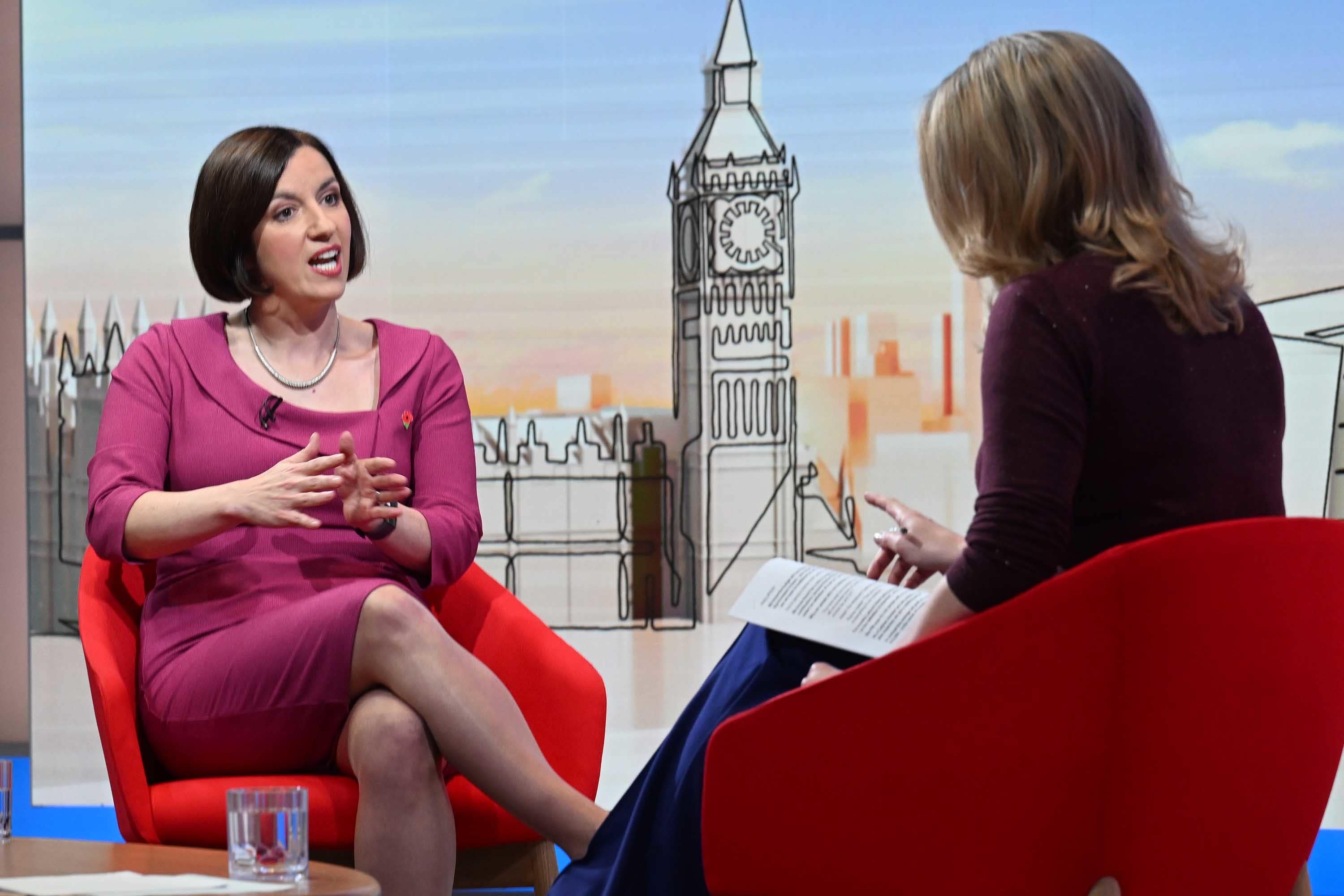 Le ministre de l'Éducation Bridget Phillipson s'exprime lors de l'émission de Laura Kuenssberg