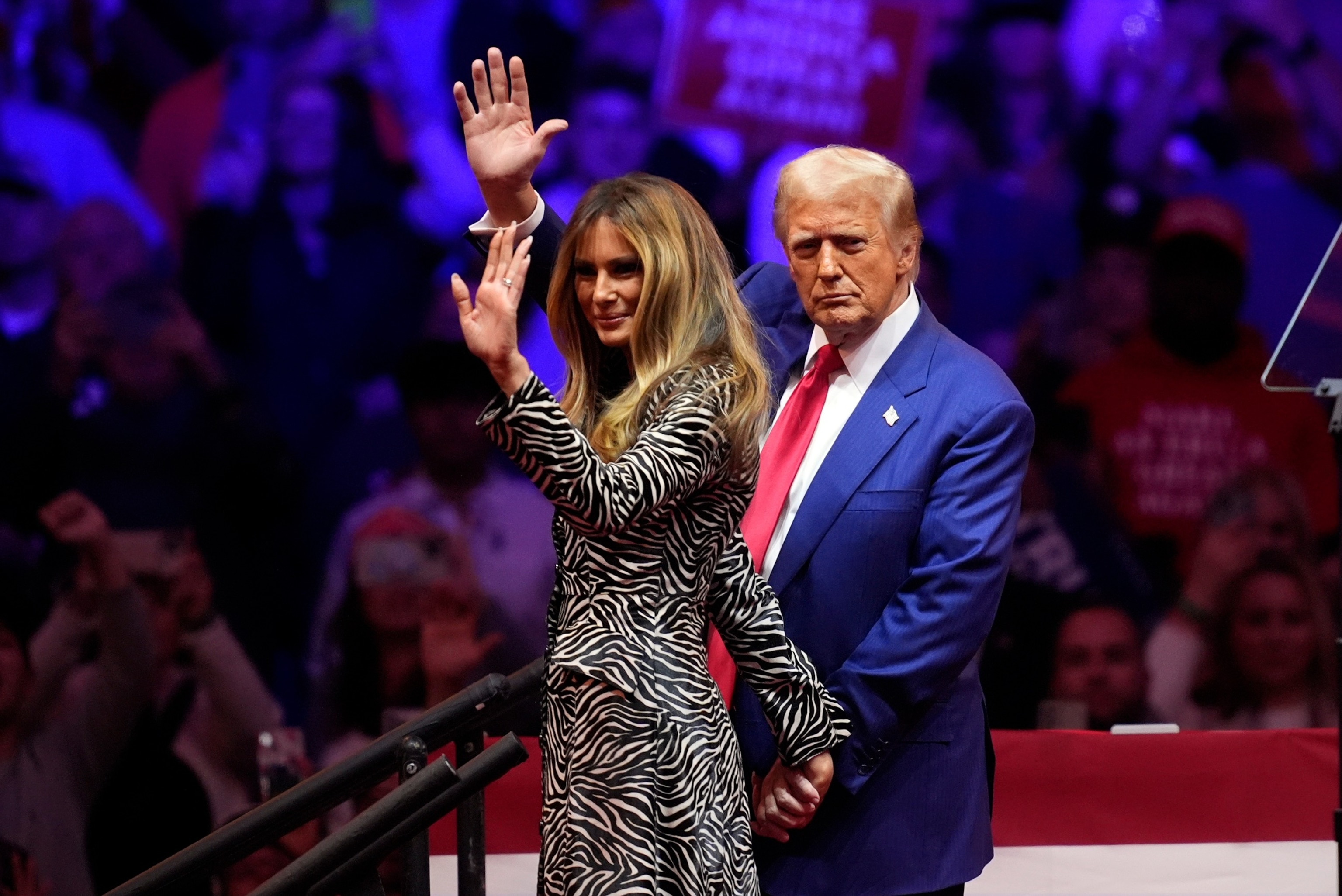 Donald Trump lors d'un rassemblement
