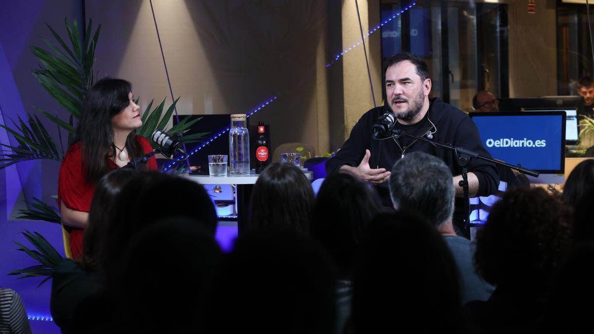 Ismael Serrano, en son rencontre avec les membres de elDiario.es