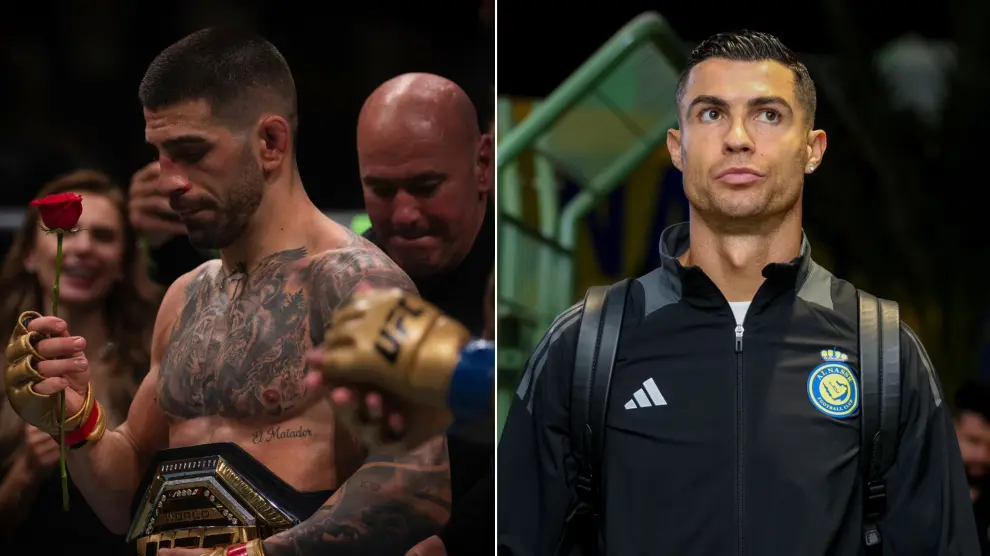 Ilia Topuria et Cristiano Ronaldo