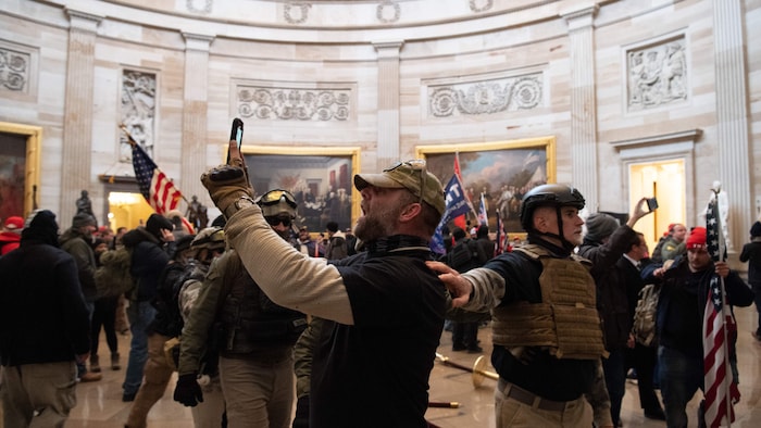 Des partisans de Donald Trump ont investi le Capitole de Washington le 6 janvier 2021.