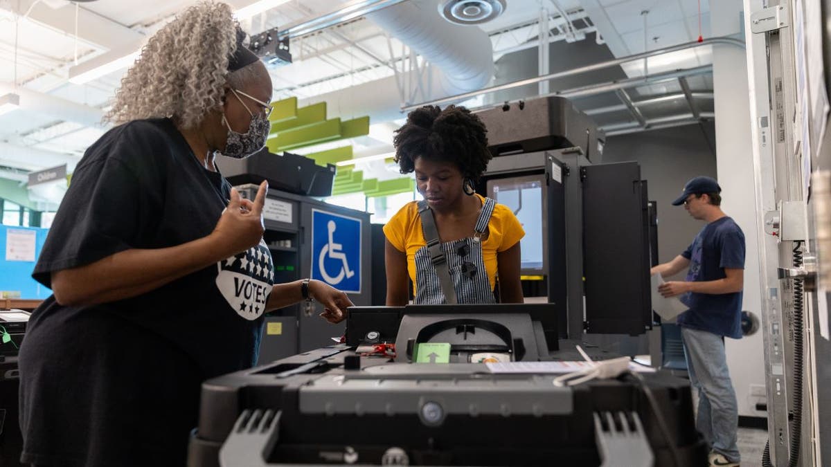 Électeurs à Atlanta, Géorgie
