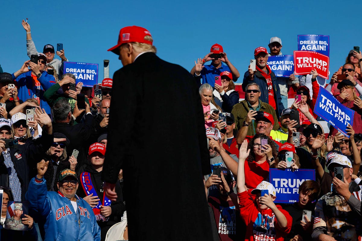 Donald Trump lors d'un meeting à Lititz, Pennsylvanie, le 3 novembre 2024.