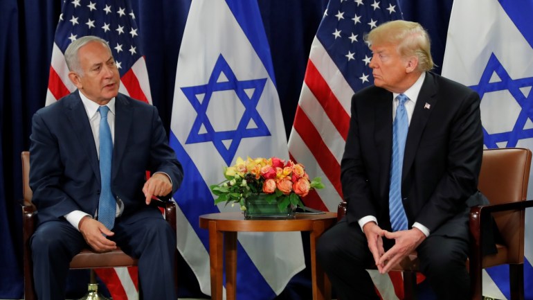Trump et Netanyahu lors d'une réunion bilatérale