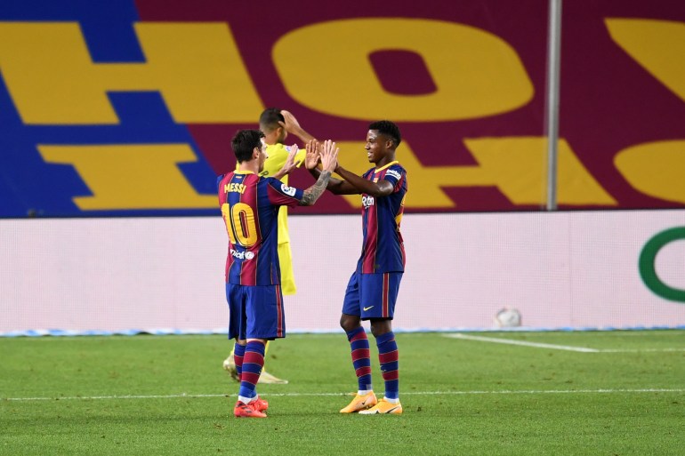 Ansu Fati avec le FC Barcelone