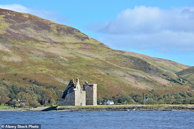 Château en ruine sur l'île d'Arran