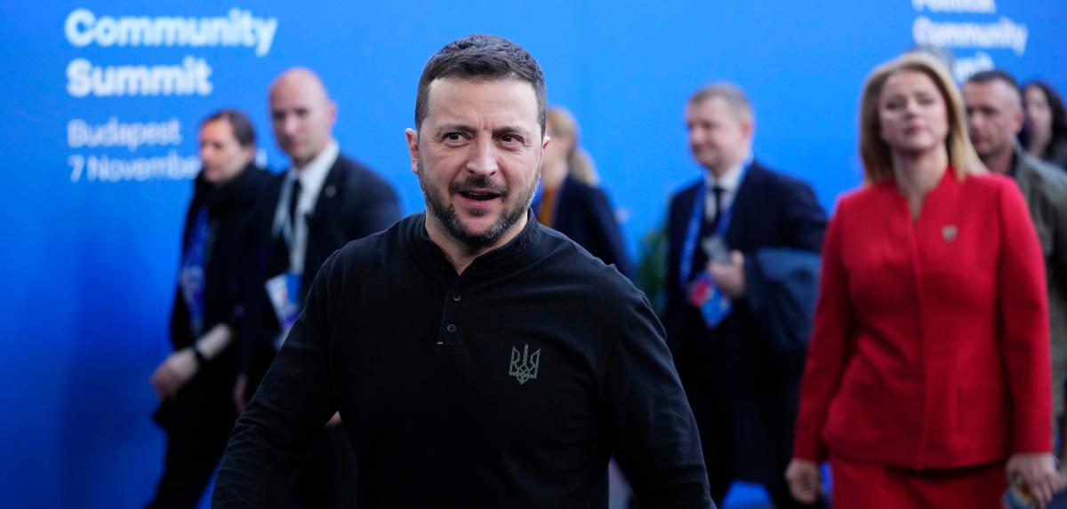 Selenskyj lors du sommet à Budapest