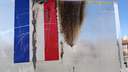 Stèle vandaliser à Marseille