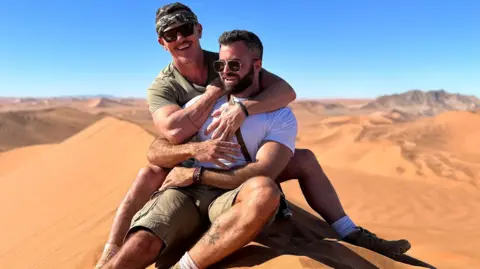 Luke Evans avec son partenaire Fran Tomas