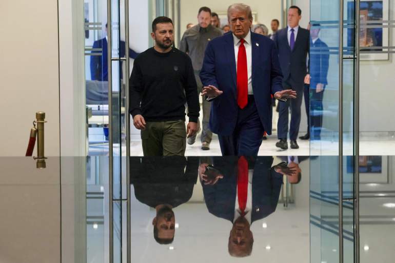 Réunion entre Volodymyr Zelensky et Donald Trump