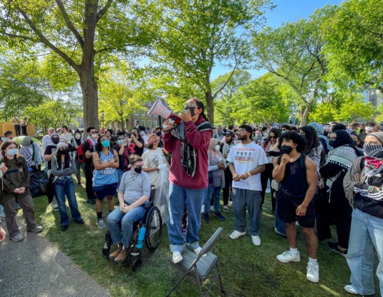 Des centaines d'étudiants de l'Université Rutgers ont organisé un camp de solidarité avec Gaza pendant quatre jours sur le campus.