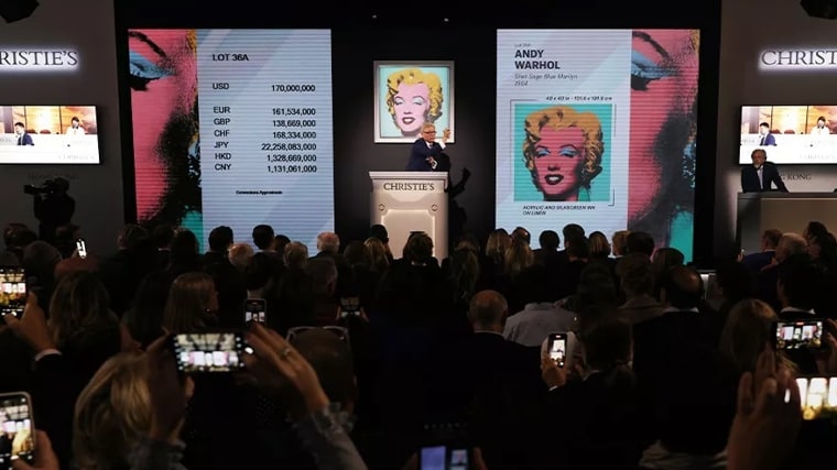 Shot Sage Blue Marilyn d'Andy Warhol, vendu pour 195 millions de dollars