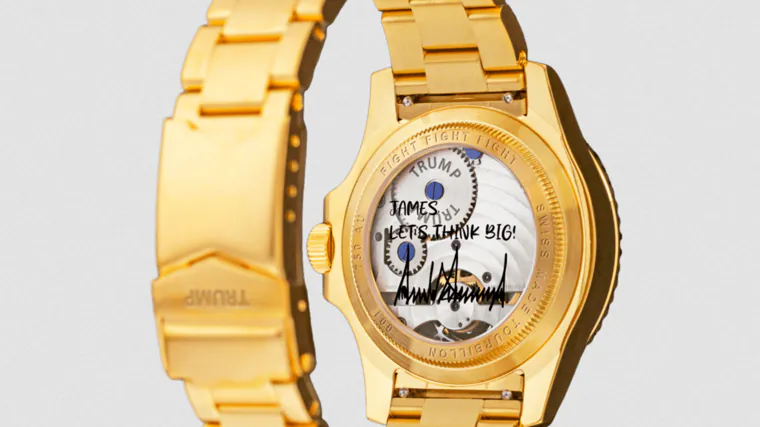 Message personnalisé sur le fond de la montre