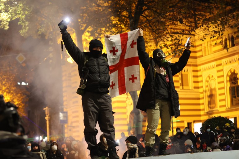 Manifestation des Géorgiens contre le gouvernement