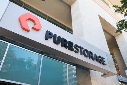 Logo de Pure Storage à Mountain View, Californie