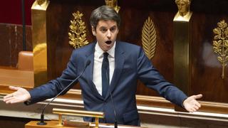 Gabriel Attal lors de son discours au Palais Bourbon le mercredi 4 décembre 2024.