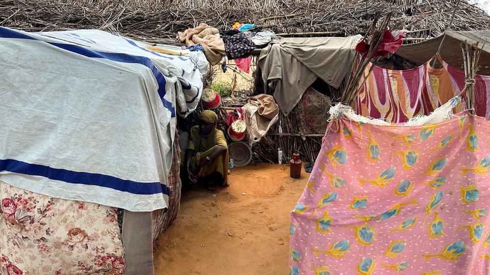 Une femme déplacée dans le camp de Zamzam, Nord-Darfour