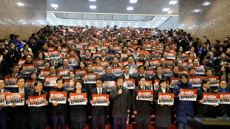 Manifestation à Séoul contre Yoon Suk-yeol