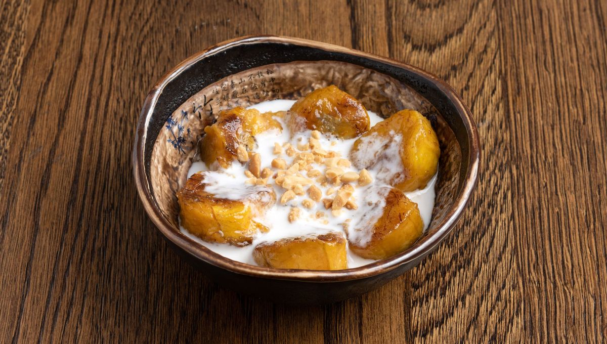 Recette de tapioca de bananes et œufs confits au sucre de gingembre