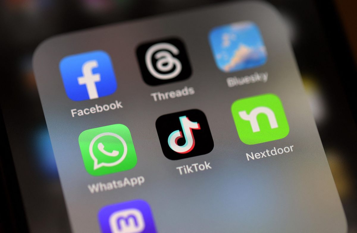 Logo de TikTok sur un téléphone iPhone