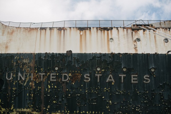 Exterior of the SS United States