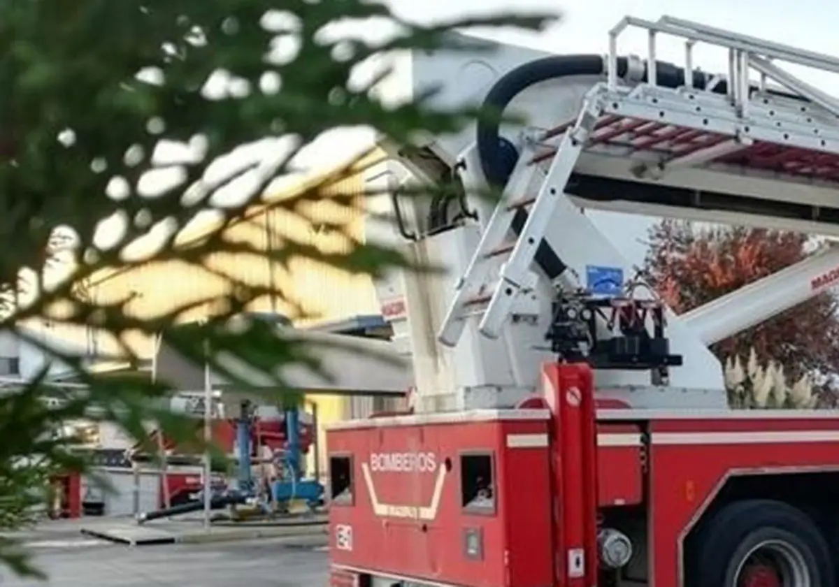 Un camión de bomberos en une image de archivo