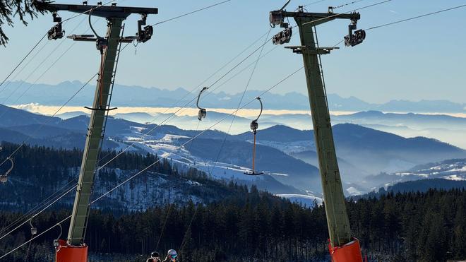Afflux sur les pistes de ski du Schwarzwald