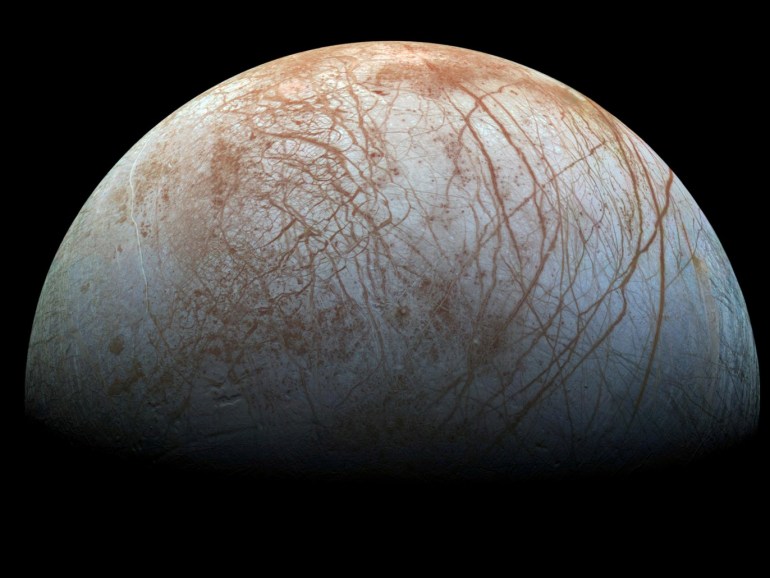 Vue de la lune Europe de Jupiter