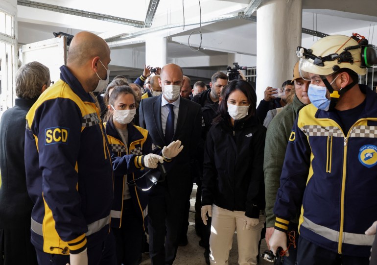 Visite des ministres français et allemand à la prison de Sednaya