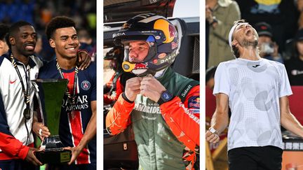 Les Parisiens Ousmane Dembélé et Désiré Doué, le pilote Sébastien Loeb et le tennisman Alexandre Müller, acteurs du week-end sportif des 4 et 5 janvier 2025.