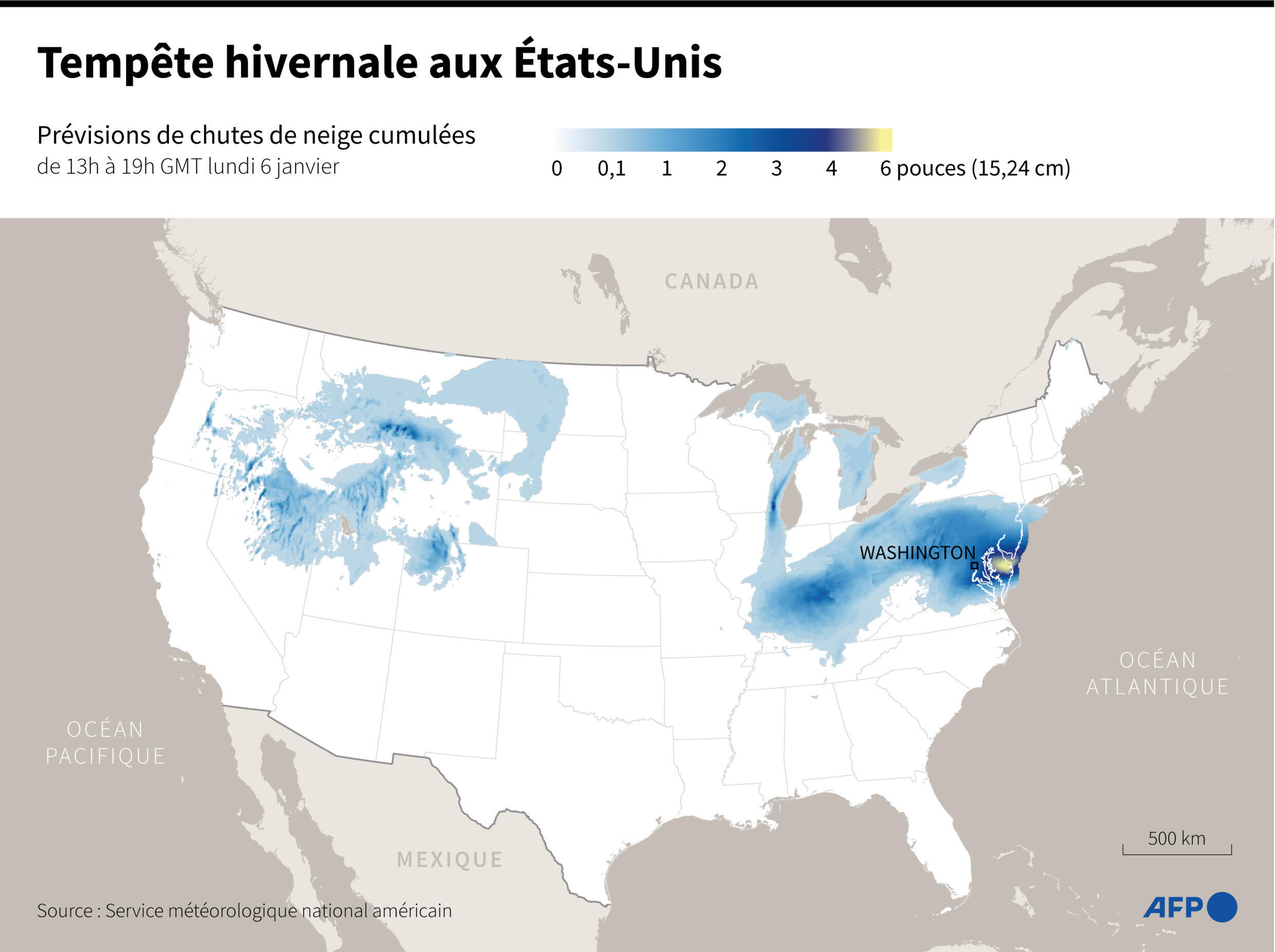 Tempête hivernale aux Etats-Unis.