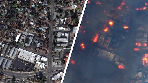 Destruction à Los Angeles avant et après les incendies